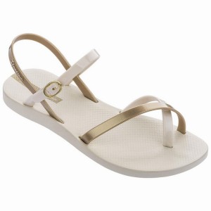 Beige / Gold Women's Ipanema Fashion VIII Sandals | QMOTUI-536