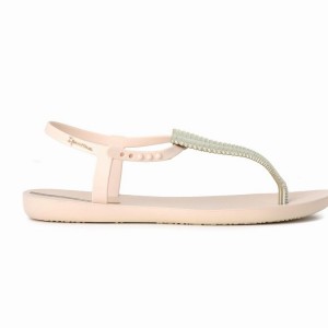 Beige / Gold Women's Ipanema Ribba Sandals | DFWZIC-342