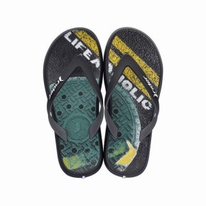 Black Kids' Ipanema Energy VI Flip Flops | SWADJF-260