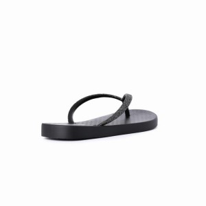 Black Kids' Ipanema Glitter IV Flip Flops | NMPYIX-921