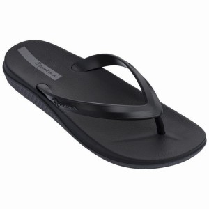 Black Men's Ipanema Anatomic Lapa Ad Flip Flops | JFXVRD-280