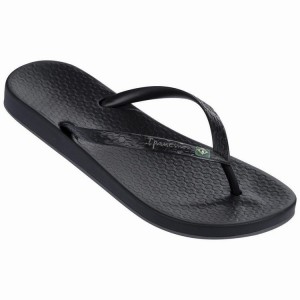 Black Women's Ipanema Anatomic Brilliant III Flip Flops | AVZEWH-913