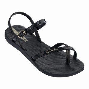 Black Women's Ipanema Fashion VII Sandals | VRSLXG-740