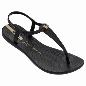 Black Women's Ipanema Premium Lenny Desire Sandals | EVUGMF-975