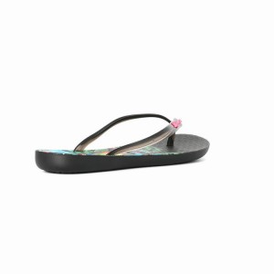 Black Women's Ipanema Wave Natural Flip Flops | PULNWX-234