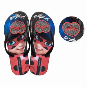 Black / Grey / Red Kids' Ipanema Ladybug Flip Flops | YLQNER-280