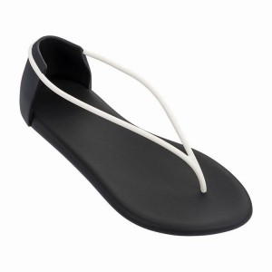 Black / White Women's Ipanema Philippe Starck Thing N II Sandals | LSDPTZ-415