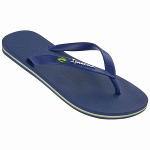 Blue Men's Ipanema Classic Brazil II Flip Flops | ECLPXW-270