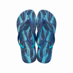 Blue Men's Ipanema Parati II Flip Flops | OTQVCW-079