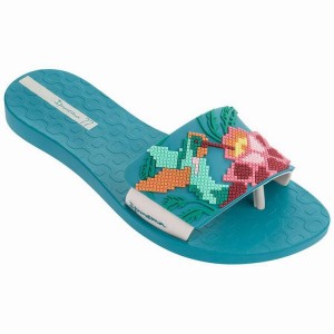 Blue / Beige Women's Ipanema Nectar Sandals | LHACFP-850