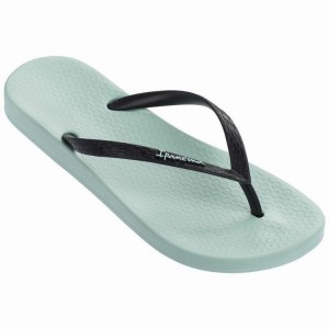 Blue / Black Women's Ipanema Anatomic Tan Flip Flops | SNXEBK-782