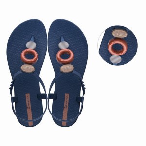 Blue / Brown Women's Ipanema Class Modern Sandals | MDEWIS-382