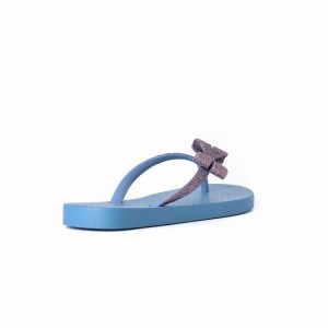 Blue / Purple Kids' Ipanema Glitter IV Flip Flops | ZAEFDT-895