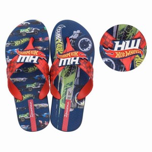 Blue / Red Kids' Ipanema Hot Wheels Tyre Flip Flops | IBZOMC-795