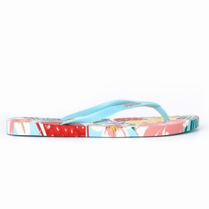 Blue / Red Women's Ipanema I Love Sun Flip Flops | AXDLVF-958