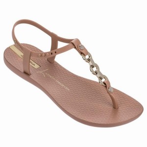 Brown / Gold Women's Ipanema Lenny Unity Sandals | CEMTJA-247