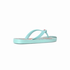 Green Kids' Ipanema Tropics Flip Flops | EVUWFI-702