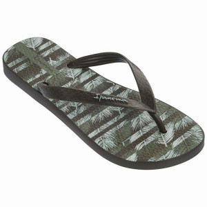 Green Men's Ipanema Parati IV Ad Flip Flops | LIOGRJ-863