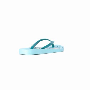 Green Women's Ipanema Ana Hibiscus Flip Flops | CXYPIS-510