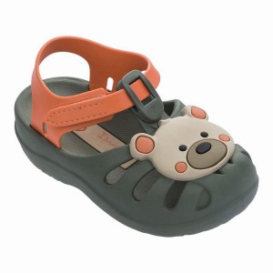 Green / Orange Baby Ipanema Summer VII Sandals | DIQKFV-964