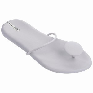 Grey Women's Ipanema Philippe Starck Thing U II Flip Flops | IMEBFX-345