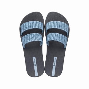 Grey / Blue Women's Ipanema City Sandals | LNDPJO-236