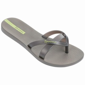 Grey / Silver Women's Ipanema Kirei Flip Flops | PVRMFB-765