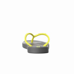 Grey / Yellow Kids' Ipanema Tropics Flip Flops | JZQTUI-398