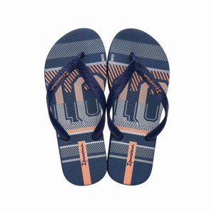 Navy Kids' Ipanema Classic VIII Flip Flops | BOHFLS-584