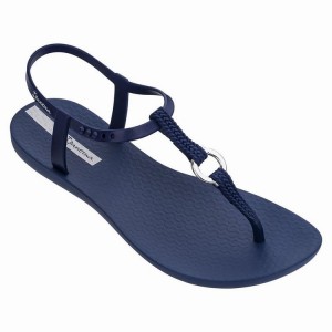 Navy Women's Ipanema Charm VII Aro Sandals | REIPBO-542