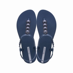 Navy Women's Ipanema Class Glam II Sandals | CBGWOK-736