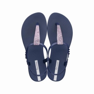 Navy Women's Ipanema Class Pop II Sandals | FVRHZP-295