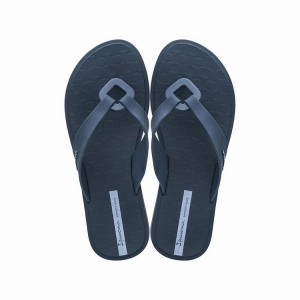 Navy Women's Ipanema Nexo Flip Flops | ZPRLHE-138