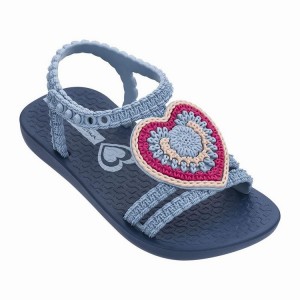 Navy / Blue Baby Ipanema V Sandals | PBICAN-981