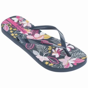 Navy / Pink Women's Ipanema Botanicals Flip Flops | GRJMTF-260