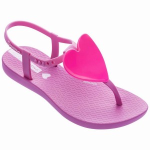 Pink Kids' Ipanema Class Love Sandals | JZDNSH-321