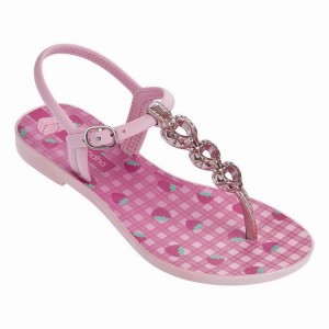 Pink Kids' Ipanema Reino Encantado Sandals | PAVBLI-239