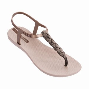 Pink Women's Ipanema Charm VI Wave Sandals | MEDRTO-076