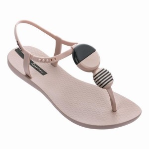 Pink / Black Women's Ipanema Ella Sandals | XNLJQT-584