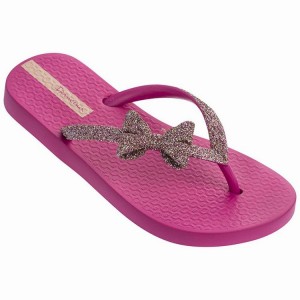 Pink / Gold Kids' Ipanema Lolita IV Flip Flops | ULNAPS-462