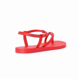 Red Women's Ipanema Aphrodite Sandals | VIBKSL-675