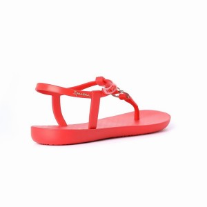 Red Women's Ipanema Link Sandals | BSHLYW-321