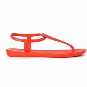 Red Women's Ipanema Ribba Sandals | XYETNQ-246