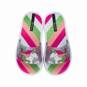 White Kids' Ipanema Urban Slides | LWZOFD-216