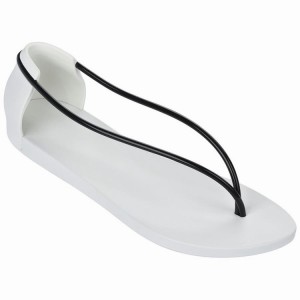 White / Black Women's Ipanema Philippe Starck Thing N Sandals | IGEQOZ-037