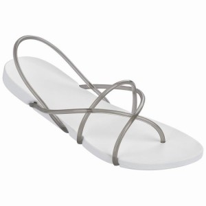 White / Grey Women's Ipanema Philippe Starck Thing G Sandals | MOQZBC-064