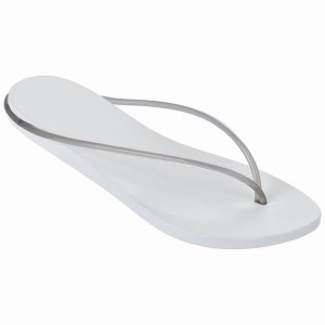 White / Grey Women's Ipanema Philippe Starck Thing M Flip Flops | QKGFWB-563