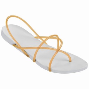 White / Orange Women's Ipanema Philippe Starck Thing G Sandals | OPKFDN-901