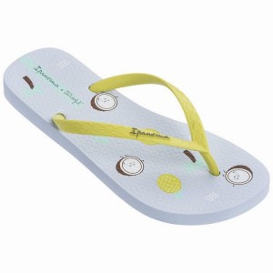 White / Yellow Women's Ipanema Mr. Wonderful II Flip Flops | RFAOKD-689