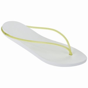 White / Yellow Women's Ipanema Philippe Starck Thing M Flip Flops | QTCWGR-295